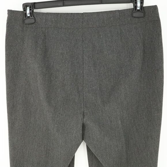 Talbots Dress Pants Petites 12P Gray Heritage Fit Straight Leg Side Zip Stretch - Picture 8 of 11